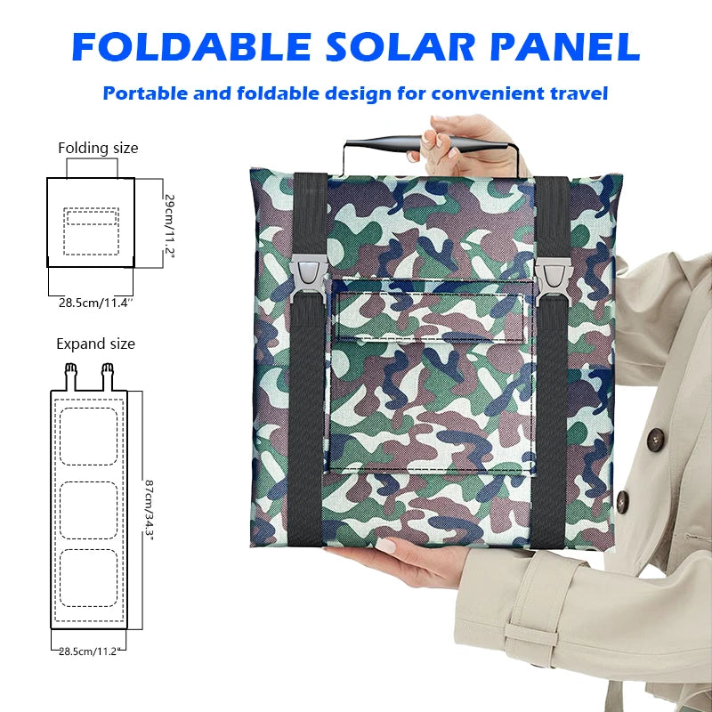 Solar Panel Kit Complete Camping Foldable 800W Solar Power Station MPPT Portable Generator Charger 18V for Car Boat Caravan Camp
