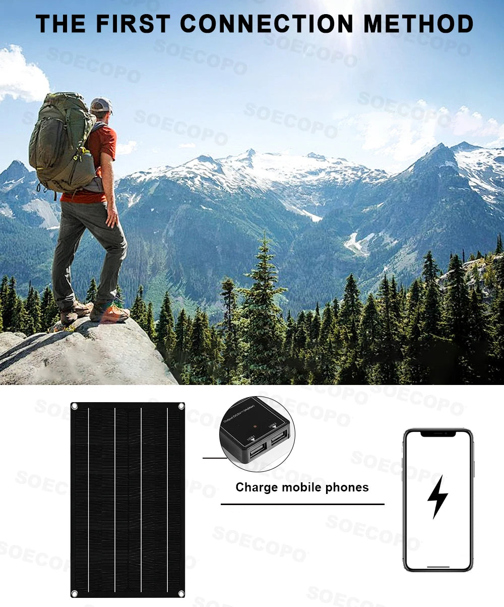 6000W Off-Grid Solar Kit with 800W Panel & Inverter 12V/24V-110V/220V for Home, Camping, RV 12V Battery System 100A Controller