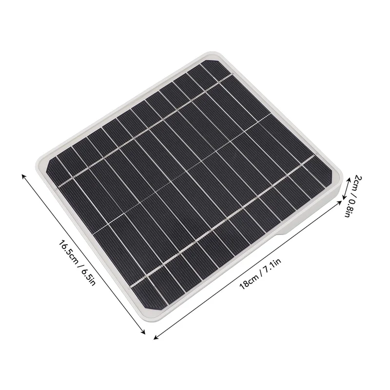 Emption!Waterproof Solar Panel Kit 20W Portable Solar Charger With 2 USB Outdoor Battery Powered For Camping With Mounting Rack