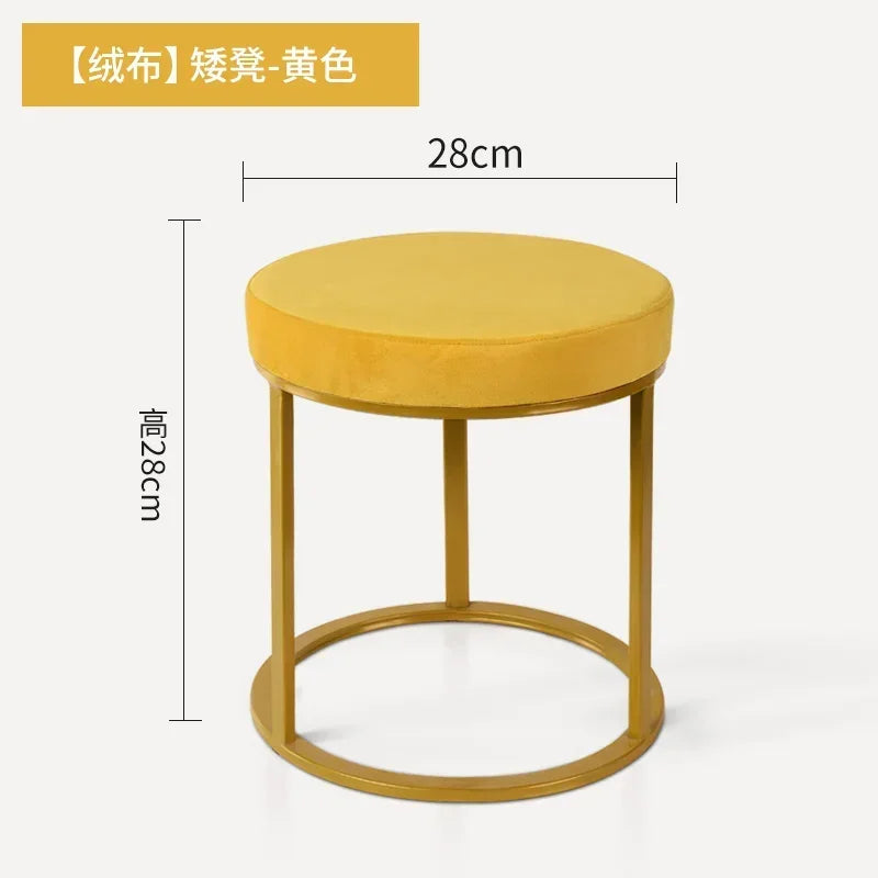 Design Household Vanity Stools Luxury Living Room Bedroom Comfortable Dressing Small Modern Muebles De Sala Balcony Furniture