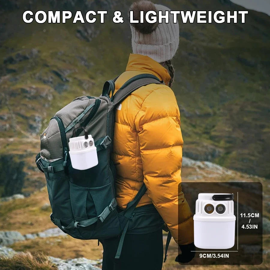 1000W Outdoor Solar LED Camping Light USB Rechargeable Tent Lamp Portable Lanterns Emergency Lights For BBQ Hiking Night Market