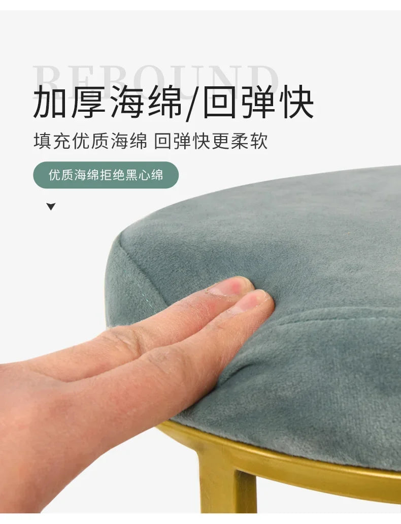 Design Household Vanity Stools Luxury Living Room Bedroom Comfortable Dressing Small Modern Muebles De Sala Balcony Furniture