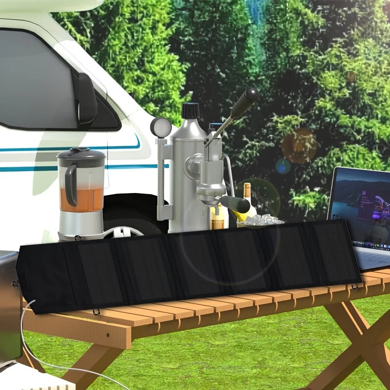 800W solar panel outdoor foldable hanging portable camping storage kit is perfect for RV travel, picnics, and outdoor adventures