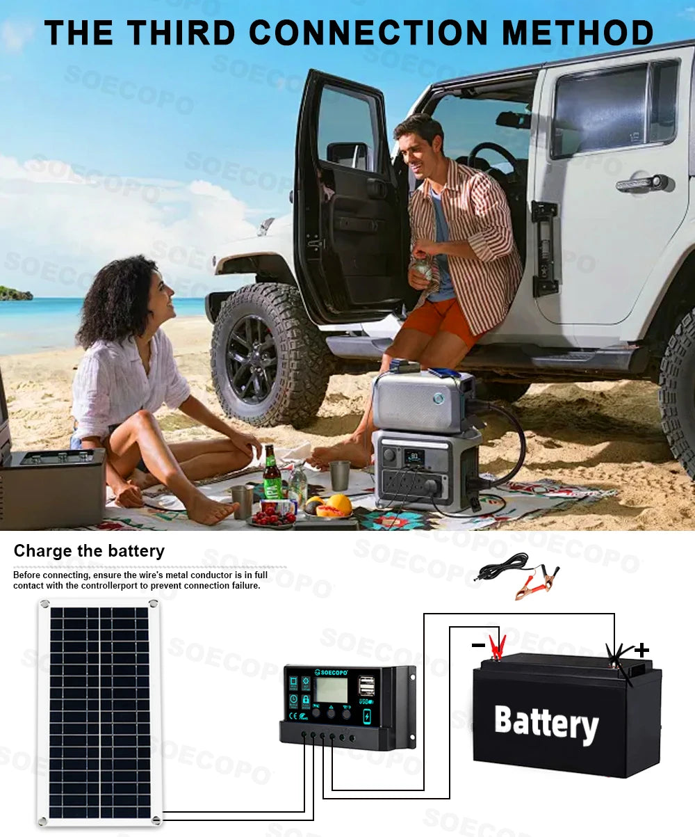 6000W Solar System Complete Kit 12V To 110V/220V 100A Controller 200W Panel Off-Grid Inverter System for Home/Camping Backup