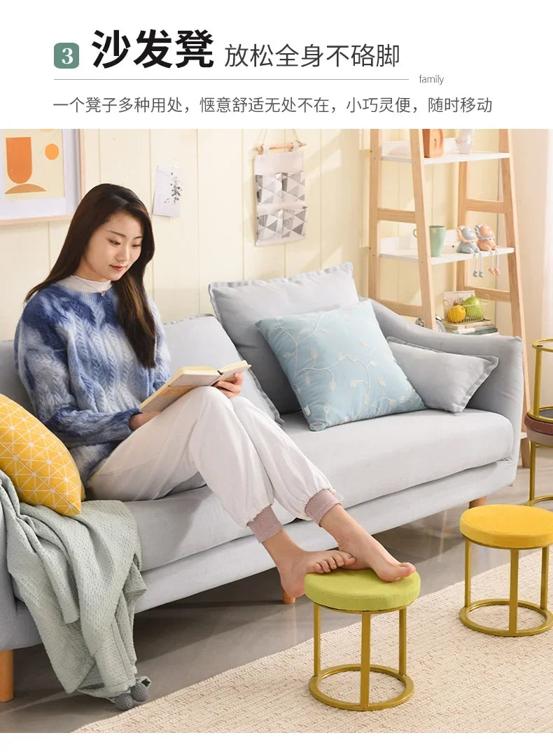 Design Household Vanity Stools Luxury Living Room Bedroom Comfortable Dressing Small Modern Muebles De Sala Balcony Furniture