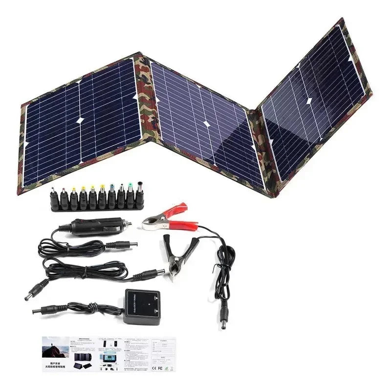 100-800W Heavy-Duty Foldable Solar Panel Kit w/MPPT Controller - Portable Power Station for RV Camping Boat Off-Grid