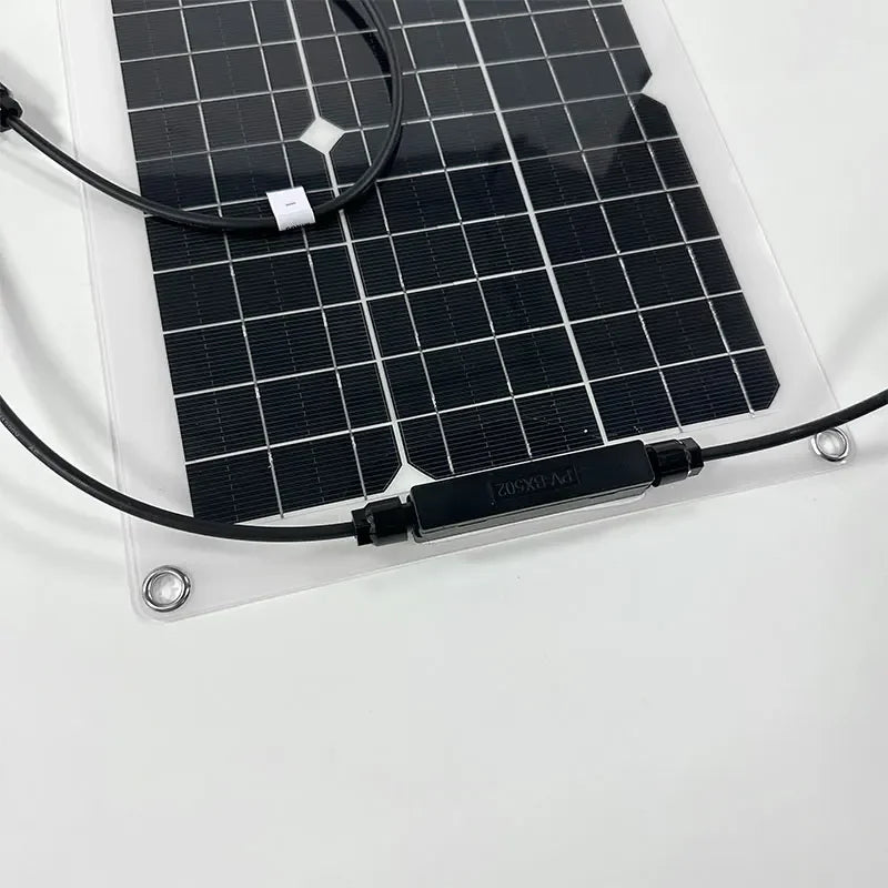1000W 500W High-Efficiency Flexible Solar Panel Kit with 12V Battery Charger & 100A Controller for RV Yacht Boat Off-Grid Power