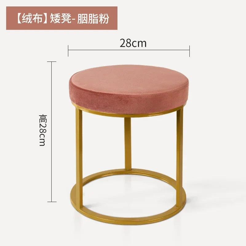 Design Household Vanity Stools Luxury Living Room Bedroom Comfortable Dressing Small Modern Muebles De Sala Balcony Furniture