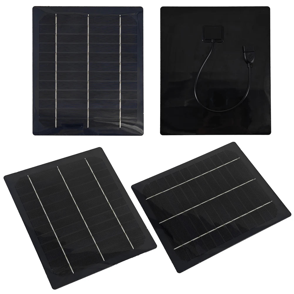 Solar Panel Fan Solar Powered Camping Fan with USB Outdoor Fan Solar Charger Desk Fan for Outdoor Camping Hiking Fishing Travel
