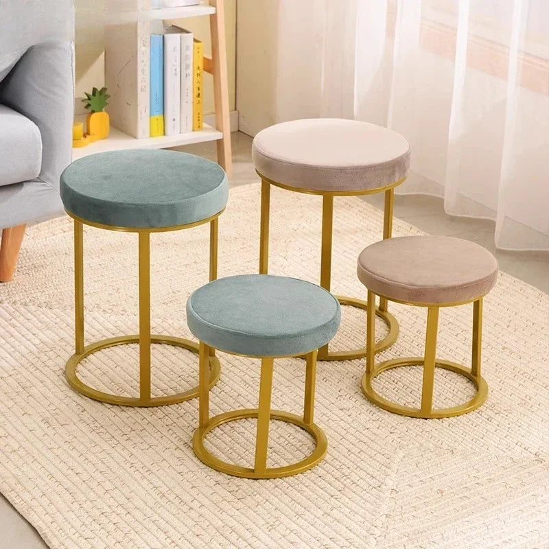 Design Household Vanity Stools Luxury Living Room Bedroom Comfortable Dressing Small Modern Muebles De Sala Balcony Furniture