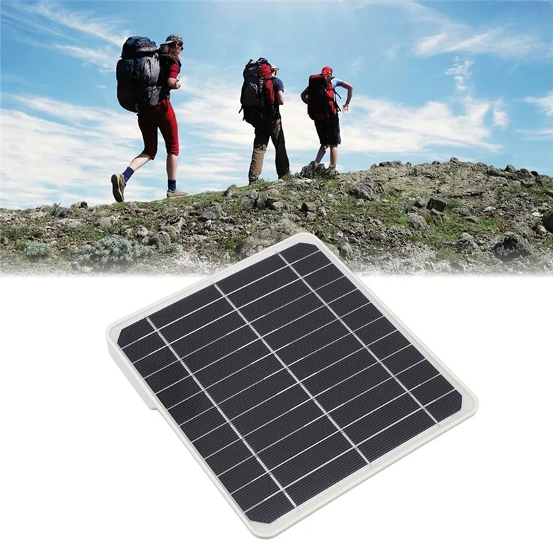 Emption!Waterproof Solar Panel Kit 20W Portable Solar Charger With 2 USB Outdoor Battery Powered For Camping With Mounting Rack