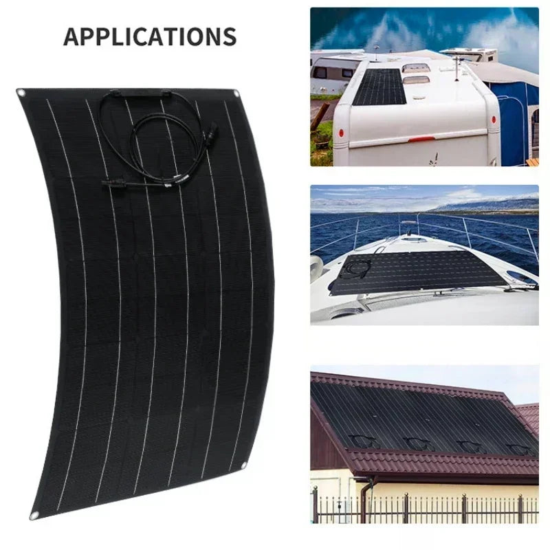 Expandable Solar Panel System High-Efficiency 18V/36V Solar Panel Kit – 500W to 2000W for Camping, Household & Off-Grid Living