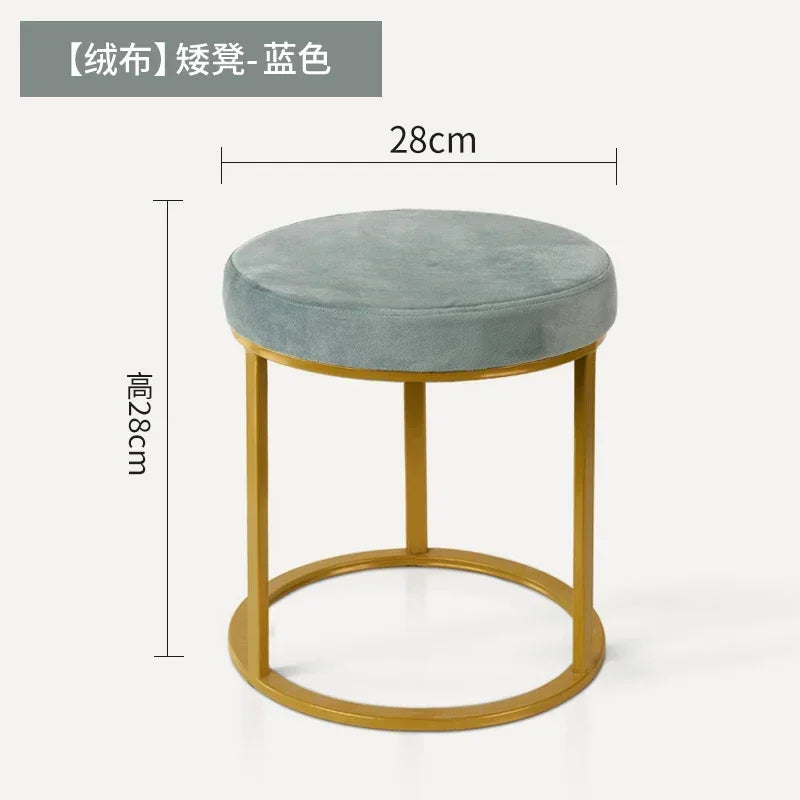 Design Household Vanity Stools Luxury Living Room Bedroom Comfortable Dressing Small Modern Muebles De Sala Balcony Furniture