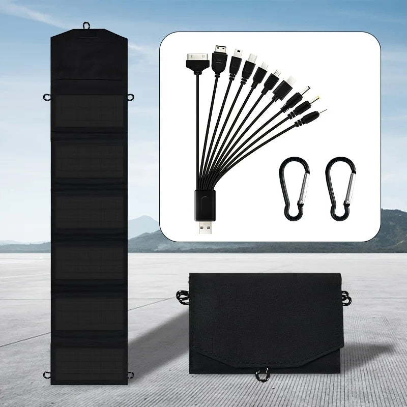 800W solar panel outdoor foldable hanging portable camping storage kit is perfect for RV travel, picnics, and outdoor adventures