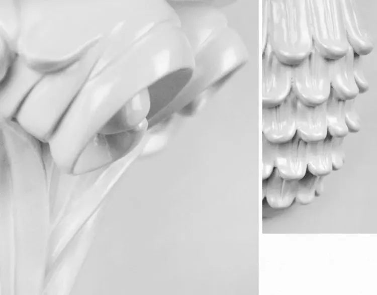 European Style Home Wall Hanging Decoration Shelf Creative Background Storage Rack Flower Figurines Display Stand Crafts