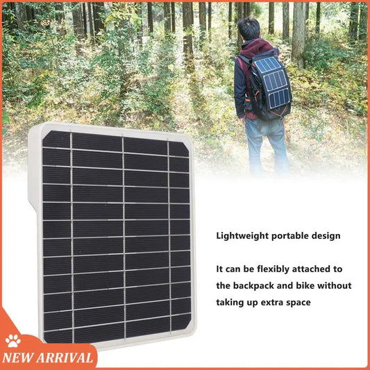 Emption!Waterproof Solar Panel Kit 20W Portable Solar Charger With 2 USB Outdoor Battery Powered For Camping With Mounting Rack