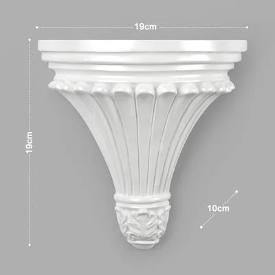 European Style Home Wall Hanging Decoration Shelf Creative Background Storage Rack Flower Figurines Display Stand Crafts