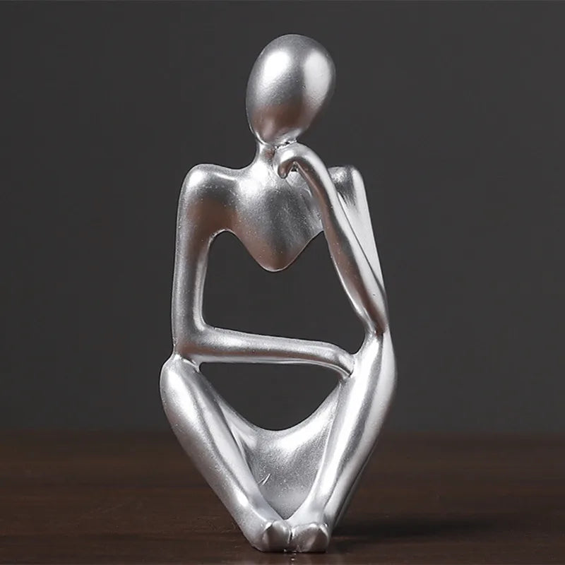 Home décor Nordic Style Left and Right Thinking Character Personalized home accessories Abstract Resin Craft Ornament Room décor