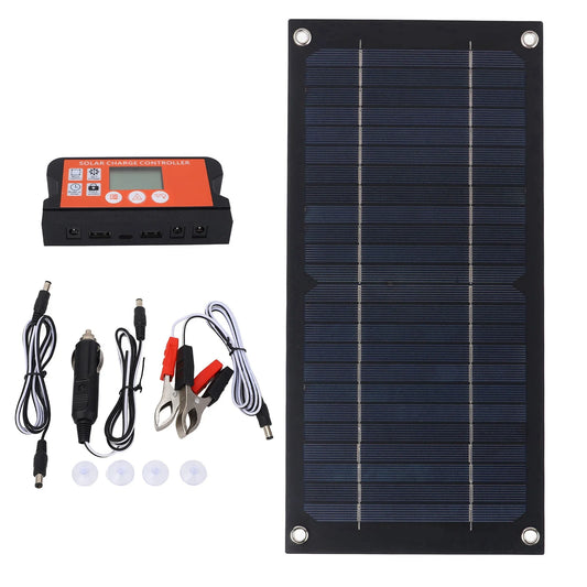 Portable Solar Kit Monocrystalline Silicon High Output Efficiency Solar Panel  for RV Outdoor Camping