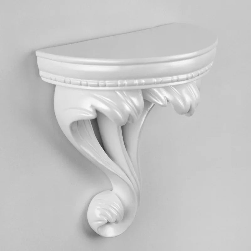 European Style Home Wall Hanging Decoration Shelf Creative Background Storage Rack Flower Figurines Display Stand Crafts